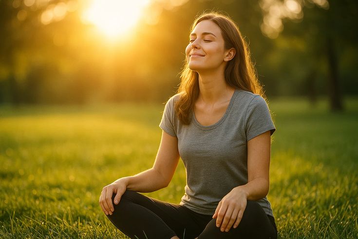 Gentle vibration patterns guide inhale-hold-exhale cycles. Follow the rhythm. Your nervous system resets in 60 seconds.